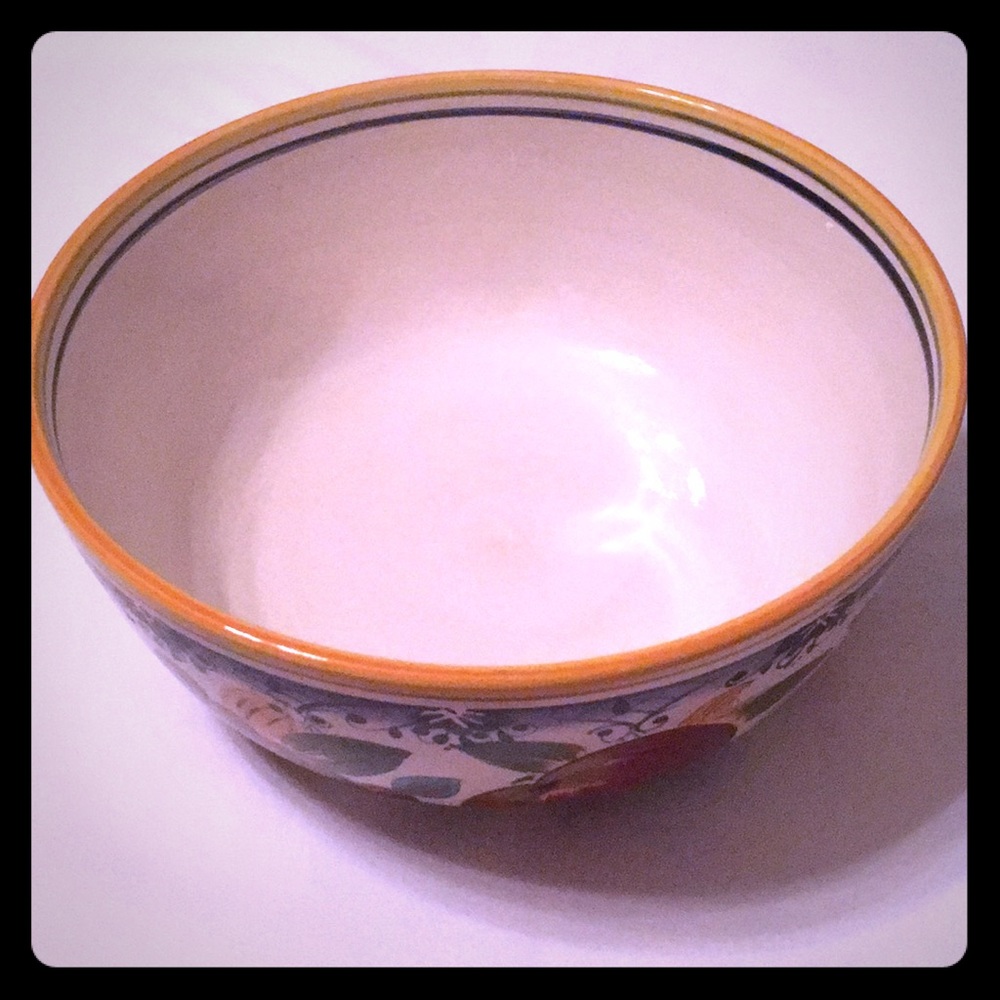 TABLETOPS Gallery “Tellina” Hand Painted Bowl